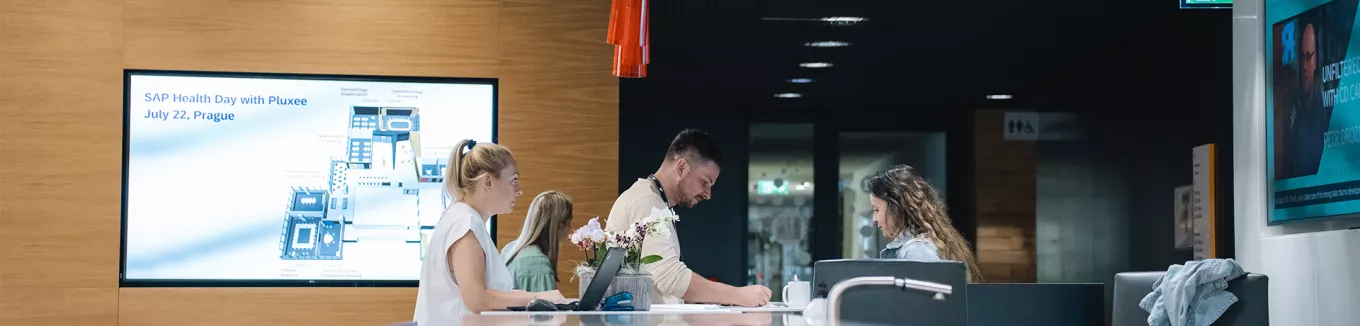 Registrace zájemců na recepci