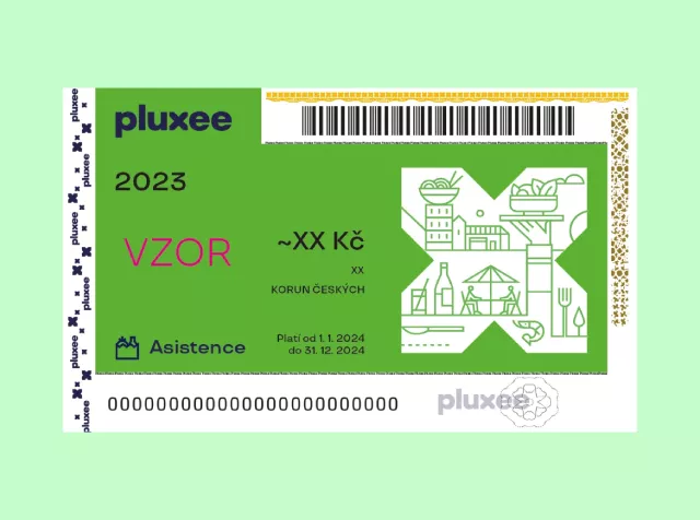 Asistence Pluxee papírová poukázka