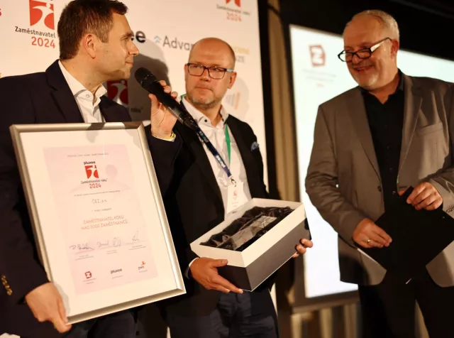 Předávání cen Pluxee Zaměstnavatel roku
