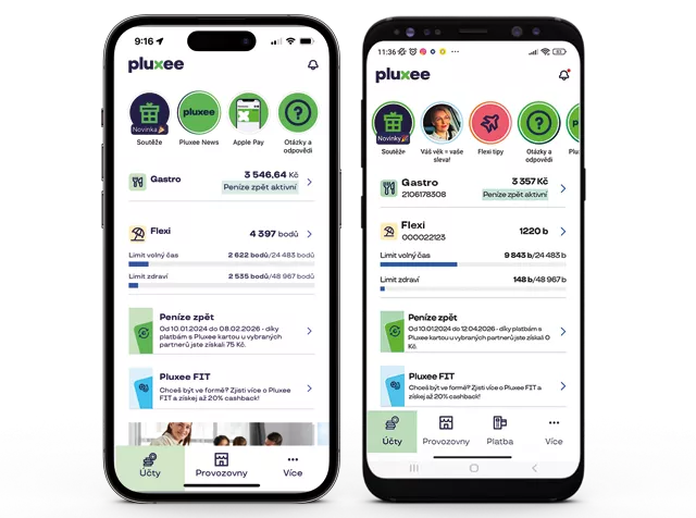Pluxee mobilní aplikace