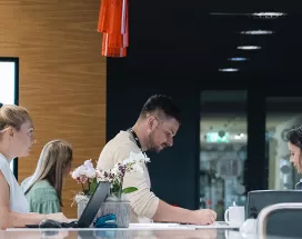 Registrace zájemců na recepci