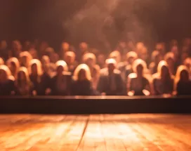 pohled z jeviště divadla