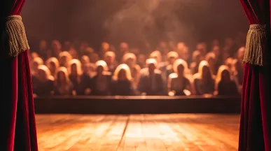 pohled z jeviště divadla