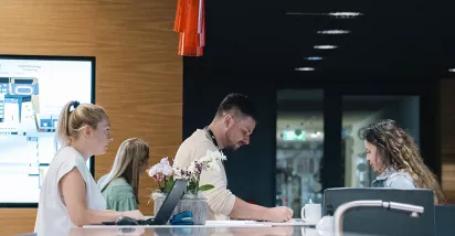 Registrace zájemců na recepci